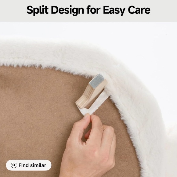 Wooden Cat Bed Cat sofa with Removable Washable Cove - Picture 7 of 8